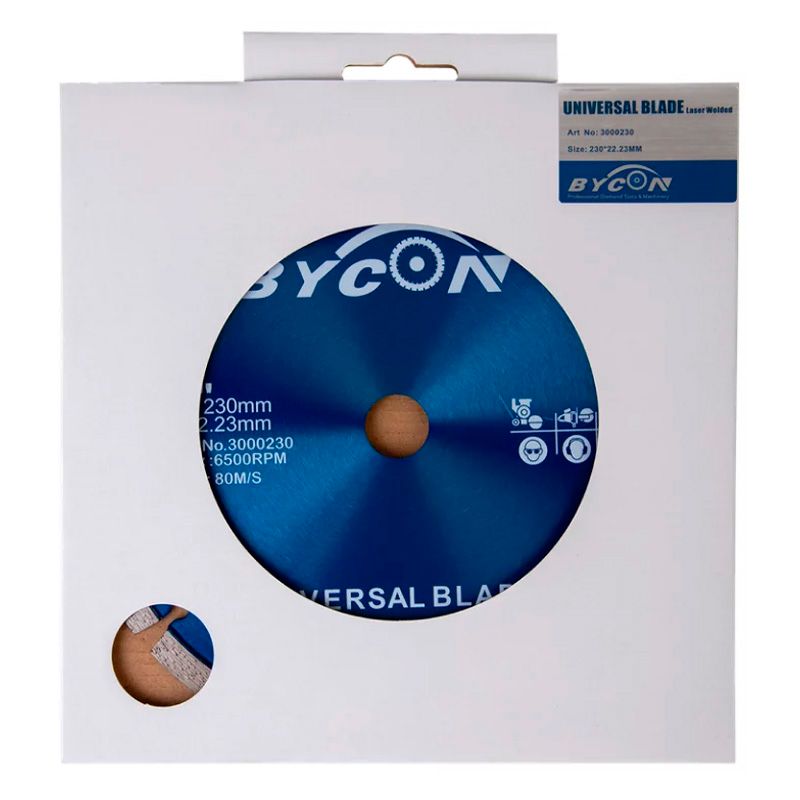 Универсальный алмазный диск BYCON LASER UNI d 230x22,23 (3000230) - изображение 5