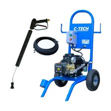 Мойка высокого давления АВД C-TECH (200 бар, 15 л/мин, 5.5кВт) ByPass  + комплект ручной мойки - изображение 4