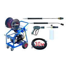 Мойка высокого давления C-TECH (250 бар,до 15 л/мин, 7.5 кВт)профессиональная мобильная - изображение 4