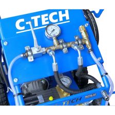 Установка опрессовочная C-TECH DN1610 (160 бар, до 600 л/ч, 3 кВт, 220 В) мобильная DN1610ET3E4BP2P1 - изображение 6