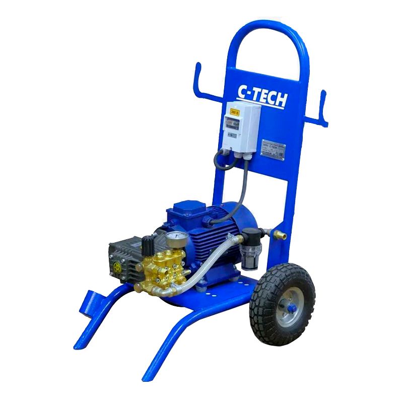 Профессиональная мойка C-TECH NEXT TotalStop (190 bar, до 840 л/ч, 4 квт)электрическая мобильная