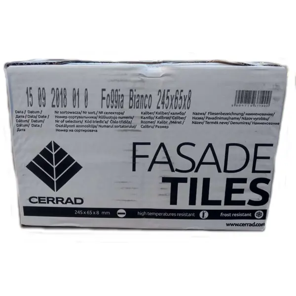 Плитка клинкерная Cerrad Foggia белый 0.6 м2 - изображение 3