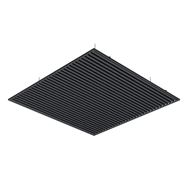 Комплект кубообразного реечного подвесного потолка CESAL 1.7x1.7м AR C 30/27 графит - изображение 5