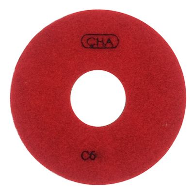 Алмазный гибкий шлифовальный диск CHA C6 125x7,0 №4 гранит wet красный