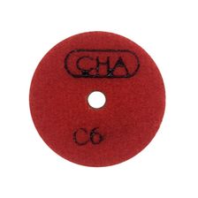 Алмазный гибкий шлифовальный диск CHA C6 50x7,0 №1 гранит wet красный - изображение 3