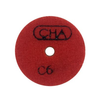 Алмазный гибкий шлифовальный диск CHA C6 50x7,0 №2 гранит wet красный