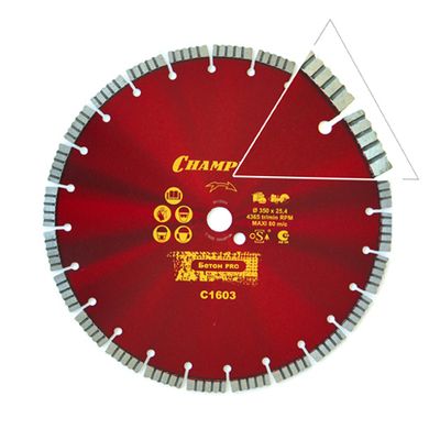 Диск алмазный для резки гранита Champion PRO 300/25,4/10 Laser Granitek - изображение 4