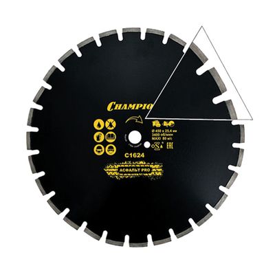 Диск алмазный для резки гранита Champion PRO 400/25,4/10 Laser Granite - изображение 7