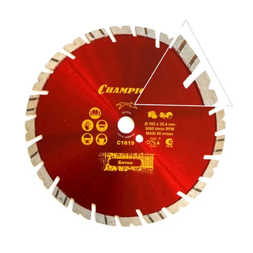 Диск алмазный универсальный Champion ST 230/22,23/12 Fast Gripper