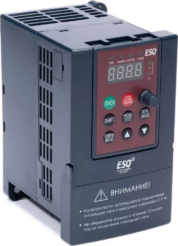 Частотный преобразователь ESQ A200-2S0015 1.5квт 200-260в (для однофазного двигателя) 08.04.000179 - изображение 2