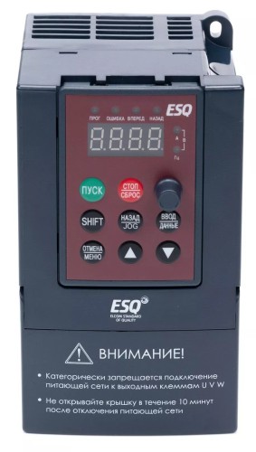 Частотный преобразователь ESQ A200-2S0037 3.7квт 200-260в (для однофазного двигателя) 08.04.000184