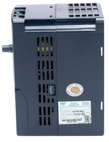 Частотный преобразователь ESQ A200-2S0037 3.7квт 200-260в (для однофазного двигателя) 08.04.000184 - изображение 3