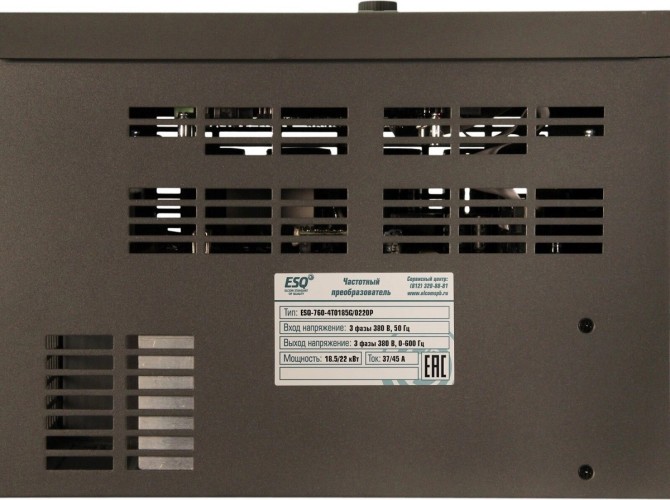 Частотный преобразователь ESQ 760-4T0185G/0220P 18.5/22квт, 380в 08.04.000481 - изображение 3