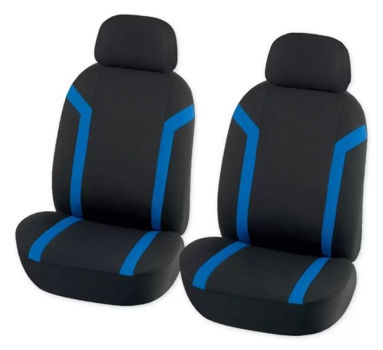 Чехлы на передние сиденья (рубашка) с подголовник. ARNEZI A0508007 черно-синие 4 предмета