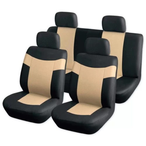 Чехлы на сиденья (рубашка) с подголовниками ARNEZI A0508004 чернно-бежевые 8 предметов