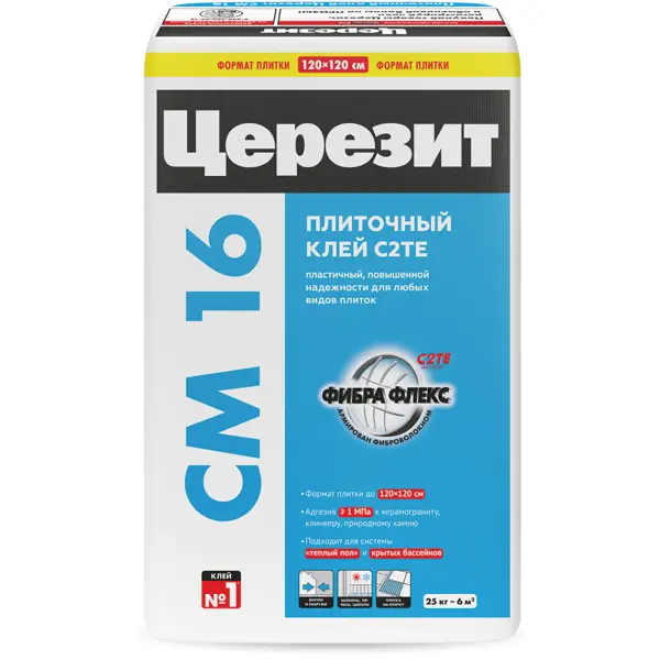 Клей для плитки Церезит CM 16 25 кг