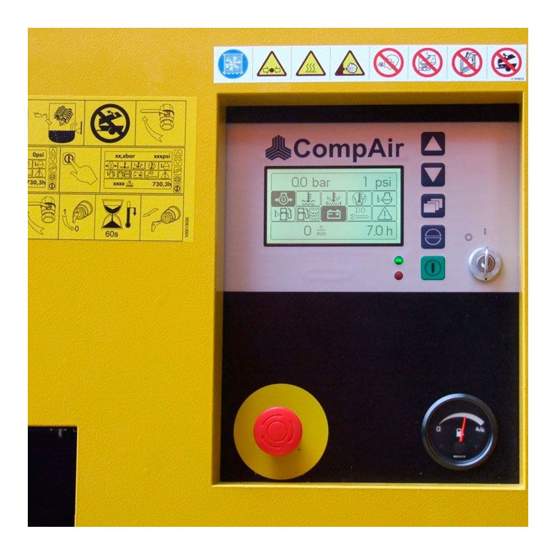 Передвижной дизельный винтовой компрессор CompAir C210TS-12 - изображение 3