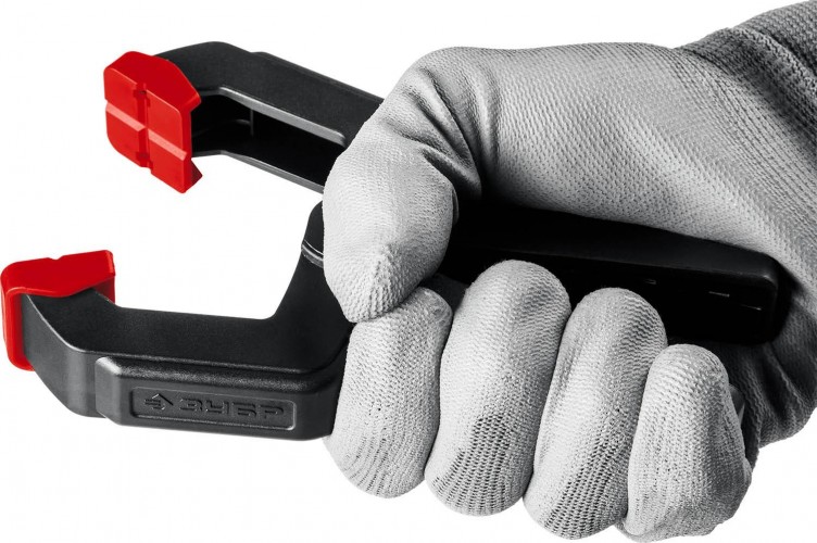 Cтрубцина легкая ЗУБР МАСТЕР мз-80 пружинный зажим 75/75 мм, 32247-8 - изображение 3