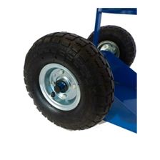 Тележка, двухколесная ручная D-250 мм Промышленник Д-150 П с откидной полкой - изображение 12