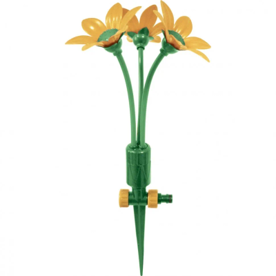 Разбрызгиватель, АБС-пластик, вращающий с тремя лопостями, штуц D 3/4, с подставкой, площадь полива - изображение 17