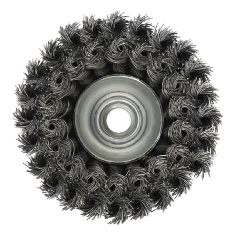 Щетка чашечная двухрядная кордовая стальная проволока ПрофОснастка Мастер d150 мм М 14