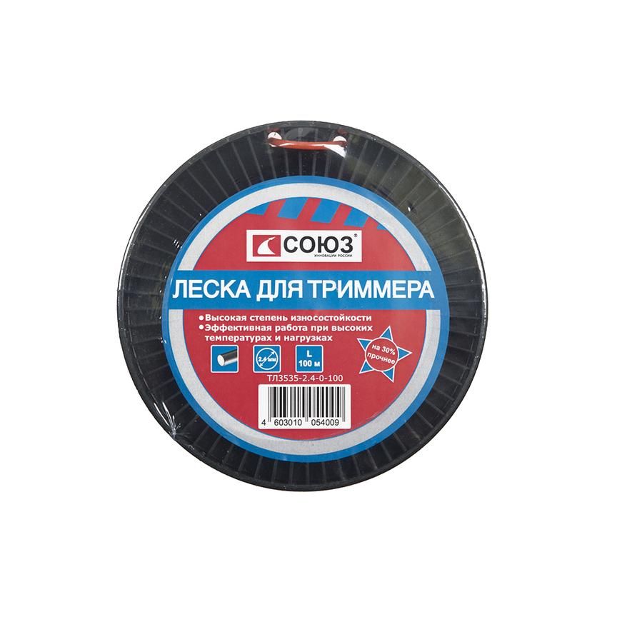 Леска для триммера, d=2.4 мм, l=100 м, круг, СОЮЗ ТЛ3535-2.4-0-100 - изображение 2