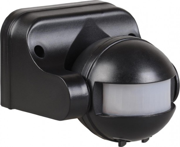 Датчик движения IEK ДД 009 180° IP44 черный LDD10-009-1100-002