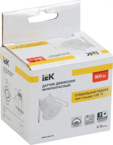 Датчик движения IEK ДД 301 360° 6м IP20 LDD11-301-800-001 - изображение 3