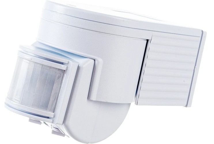 Датчик движения настенный REXANT 11-9212 ДДС 04, 180°,1200Вт, 3-2000Лк, 12 м, IP44