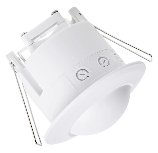 Датчик движения точечный REXANT 11-9219 микроволновый ДДТМ 01, 360°,1200Вт, 3-200Лк, 1-8м