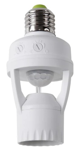 Датчик движения в патрон REXANT 11-9203 Е27 ДДП 01, 360°, 60Вт, 3-2000Лк, 6м