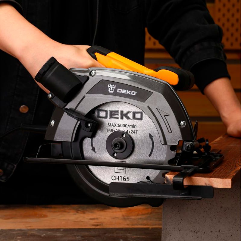 Дисковая (циркулярная) пила DEKO DKCS1500-160 1500Вт, 165мм диск - изображение 3