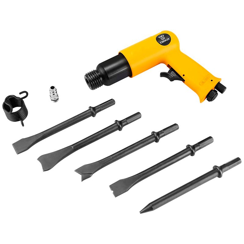 Пневматический молоток DEKO DKPT04 SET 3 в чемодане с набором 8 предметов - изображение 2
