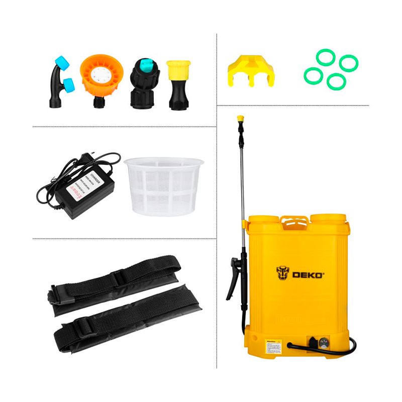 Опрыскиватель садовый аккумуляторный DEKO DKSP10, 16 л - изображение 3