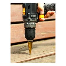 Набор ступенчатых сверл с шестигранным хвостовиком DEKO SD03, 12-32 мм, 3 шт - изображение 10