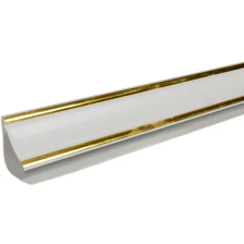 Плинтус ПВХ потолочный DEKOR PANEL Софитто золото 3000 мм - изображение 4