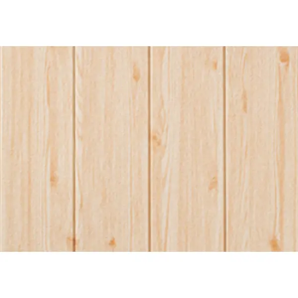 Листовая панель ПВХ самоклеящаяся мягкая DEKOR PANEL 3D дерево бежевое 700x700x4 мм 0.49 м2 - изображение 2