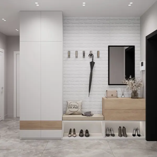 Листовая панель ПВХ самоклеящаяся мягкая DEKOR PANEL 3D кирпич белый 770x700x4 мм 0.539 м2 - изображение 3