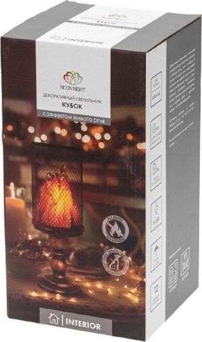 Декоративный светильник Кубок Neon-Night 511-029 12,5х12,5х33см, работает от батареек 2хАА - изображение 5