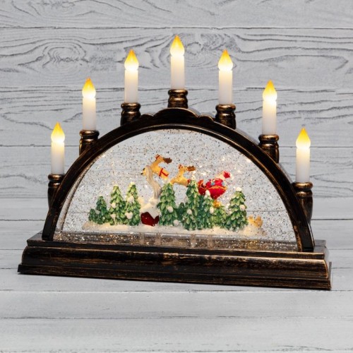 Декоративный светильник Neon-Night 501-164 Подсвечник с эффектом снегопада - изображение 2