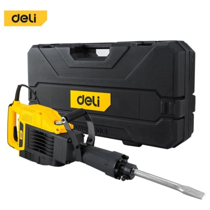 Отбойный молоток DELI DL-DG15-E1 (1900Вт, 55Дж, 2000уд/  мин, кейс, пика,  долото) 102988 - изображение 7