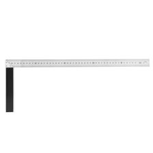 Угловая линейка стальная DELI DL302500 500 мм нержавеющая сталь + алюминиевое основание 104519 - изображение 6