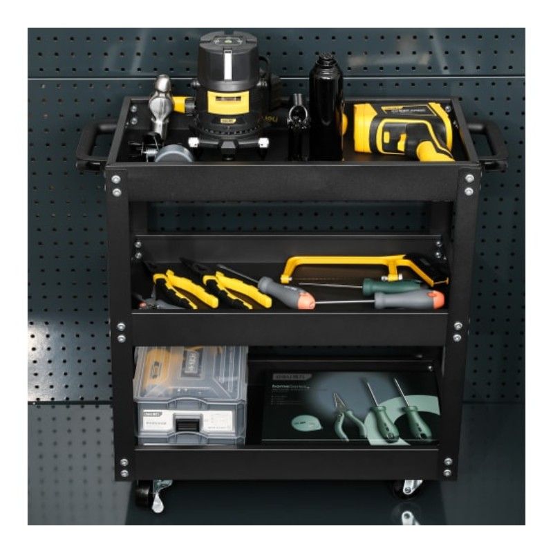 Тележка инструментальная трехсекционная на колесах DELI DL433013 510x260x580мм (до 90кг) - изображение 8