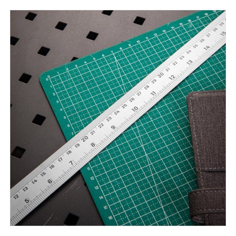 Линейка стальная DELI DL8050Y 500мм нержавеющая сталь 104499 - изображение 5