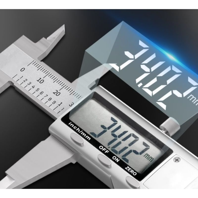 Электронный штангенциркуль DELI DL91150 150мм, метр/дюйм, нержавеющая сталь, 3 кнопки управления - изображение 4