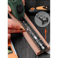 Рулетка DELI  "home series green" ht8316l 3мх16мм (    эксклюзивный дизайн,     корпус из софттач пл - изображение 4