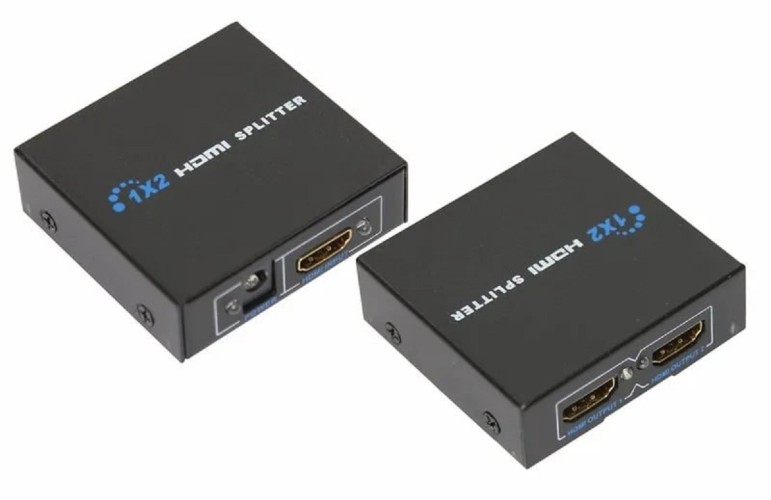 Делитель гнездо REXANT 17-6901 HDMI на 2 гнезда HDMI, металл