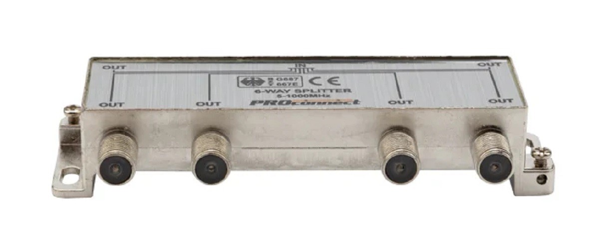 Делитель Proconnect 05-6024 ТВх6 под F-разъем, 5-1000МГц - изображение 3