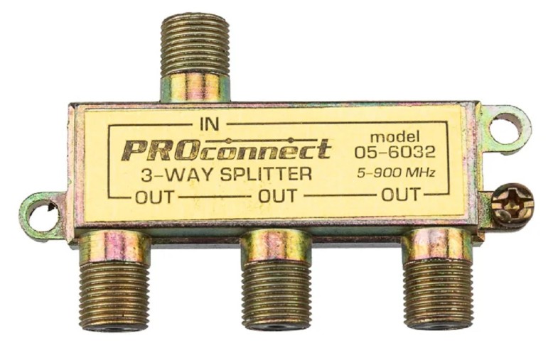 Делитель Proconnect 05-6032 ТВх3 под F-разъем, 5-900МГц