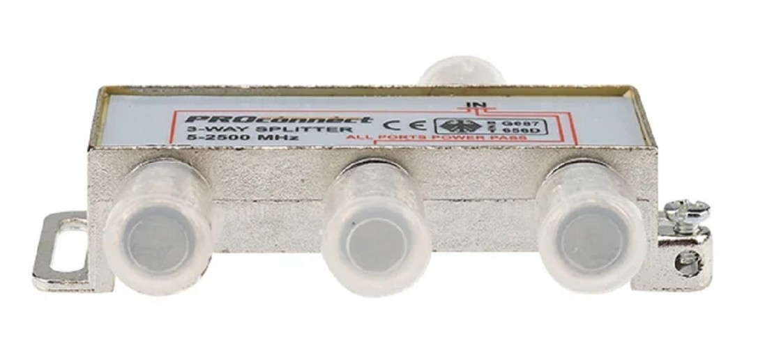 Делитель Proconnect 05-6202-4 ТВх3 под F-разъем, 5-2500МГц СПУТНИК - изображение 2
